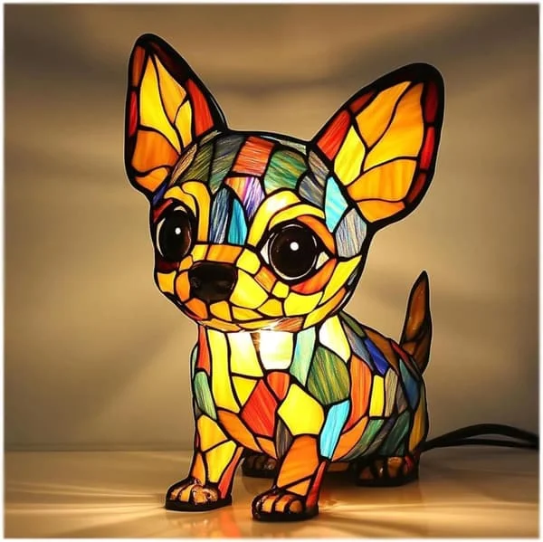 1-Pack Chihuahua Sittande Lampa Hem Skrivbordsdekoration YTY-L-KF-05054 1-Pack Chihuahua Sittande Lampa Hem Skrivbordsdekoration YTY-L-KF-05054