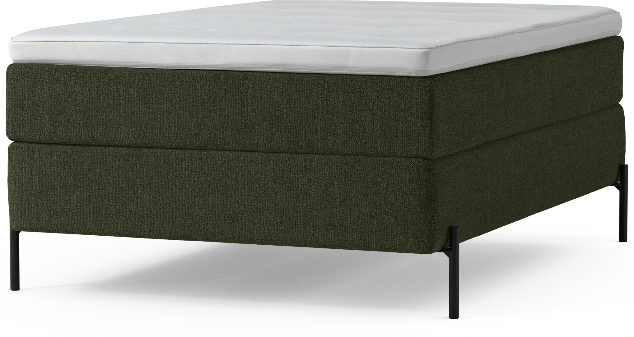 Delux Dream Kontinentalsäng, enkelsäng 140 cm med bäddmadrass och sängben TusXc