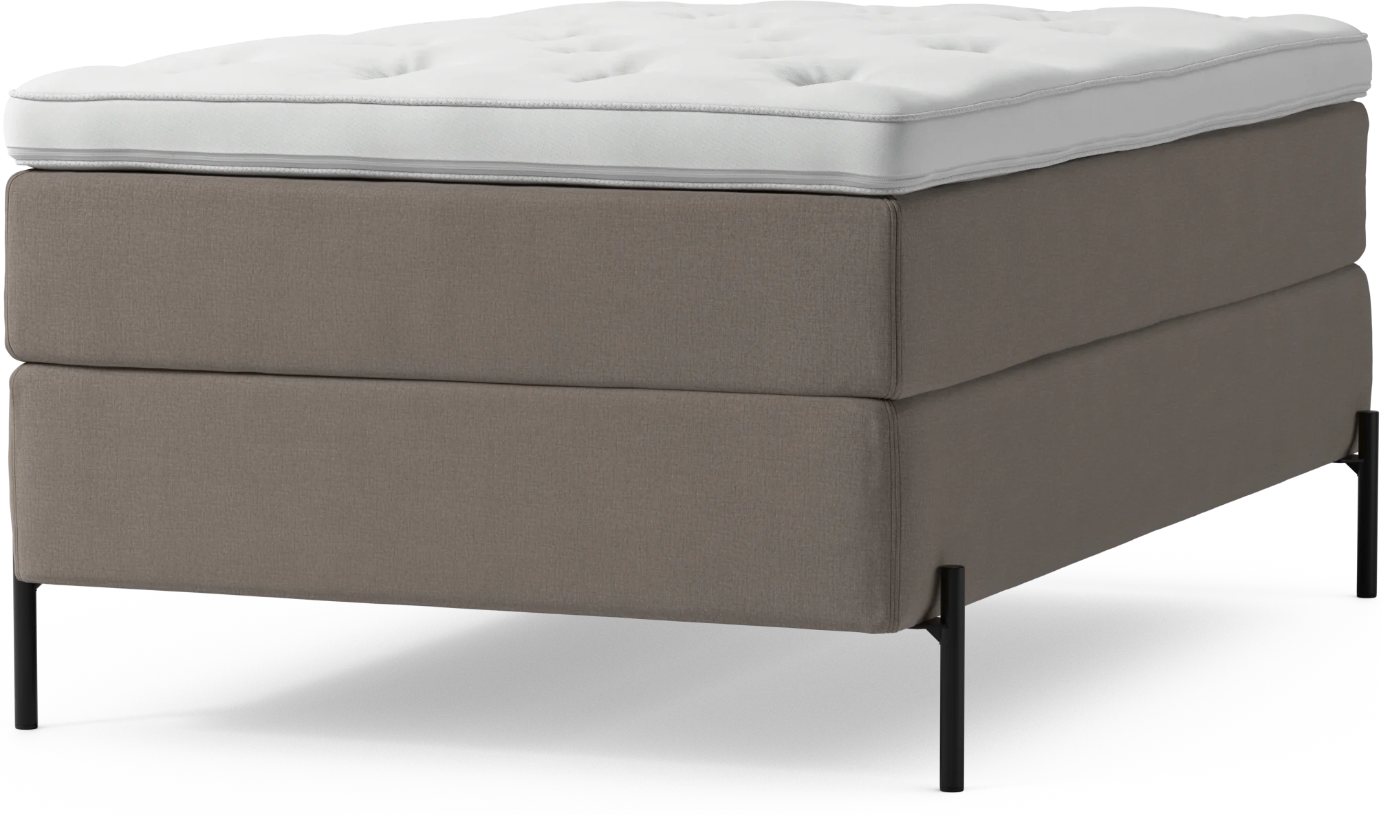 Delux Dream Kontinentalsäng, enkelsäng 120 cm med bäddmadrass och sängben Gngnv