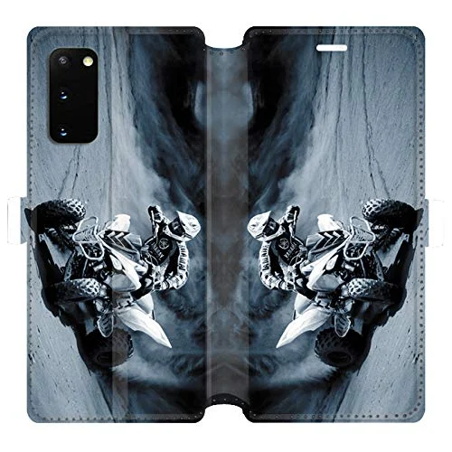 RV Läderfodral plånbok för Samsung Galaxy S20 Moto Quad 3614849804322