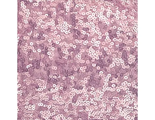 Servetter papper Sequins rosa 33x33cm. 20u. 4037698258341