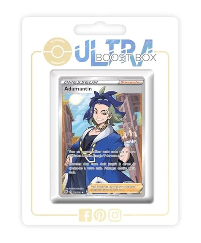 Adamantin (Adaman) 181/189 Full Art trainer Ultraboost X Epée et Bouclier 10 Astres Radieux Box med franska Pokémon kort 3701604924675