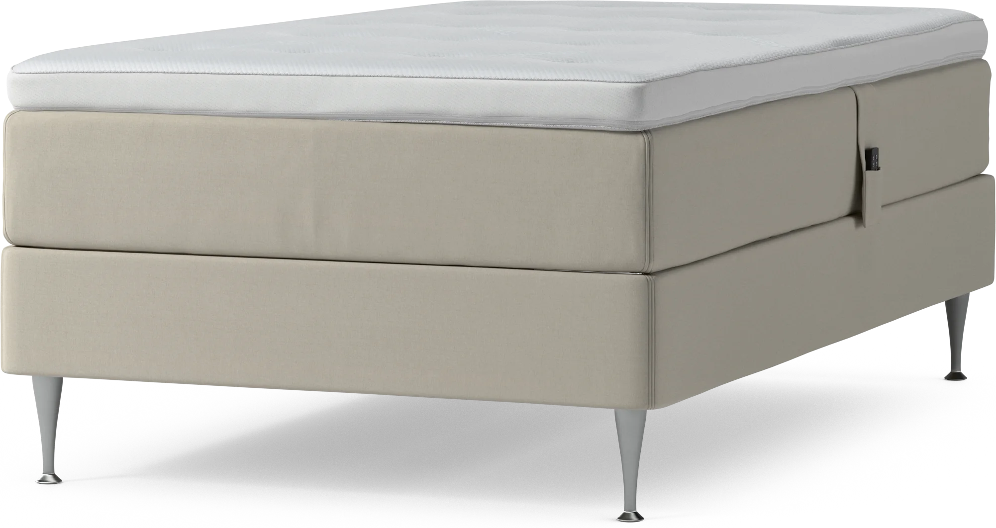 Delux Dream Ställbar säng, enkelsäng med bäddmadrass och sängben Bx4Qq