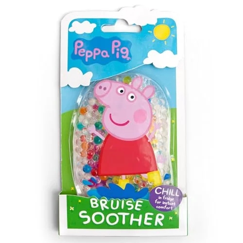 Peppa Pig barns blåmärken napp Cooling Gel pack för stötar och Återanvändbar Kall & varm användning Lugnande roligt att få tillbaka leenden snabbt 5060215550047