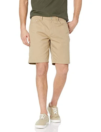 Amazon Essentials Herr rak passform 9" innersöm stretch 5 fickors kort, kaki brun, 34 195111304472
