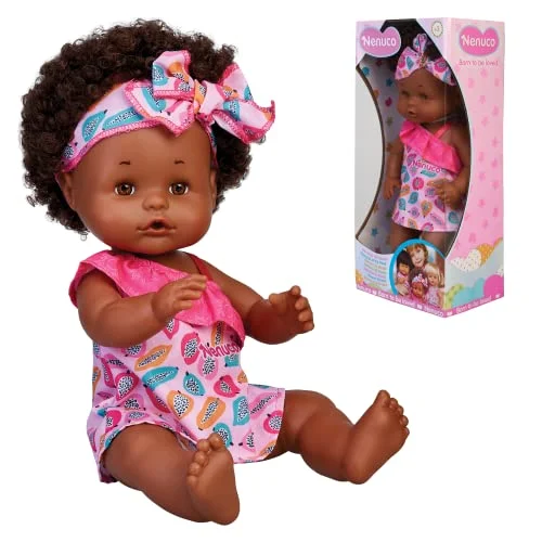 Nenuco of The World Dolls Afrikanskt ursprung babydockor olika etniciteter, exklusiv samling av dockor med vårkläder från länder 8056379144922