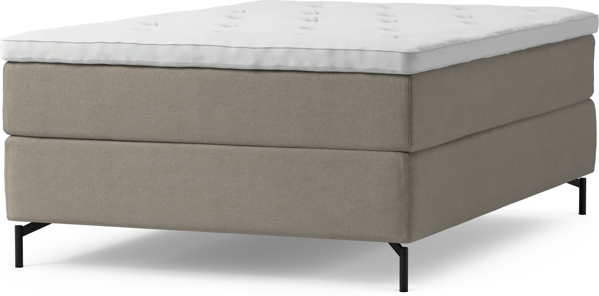 Delux Dream Kontinentalsäng, enkelsäng 140 cm med bäddmadrass och sängben DpT4z
