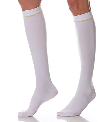 SCUDOTEX Medicinsk anti trombos reducerande kompressionsmedel 18 24 Hg mm medium längd vit färg storlek 3 8032615212372