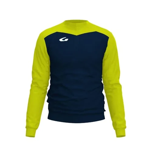 Gems IN01 0426 Borussia Herr Lång Tröja Blå/Fluo Gul Storlek YS 8050322085638