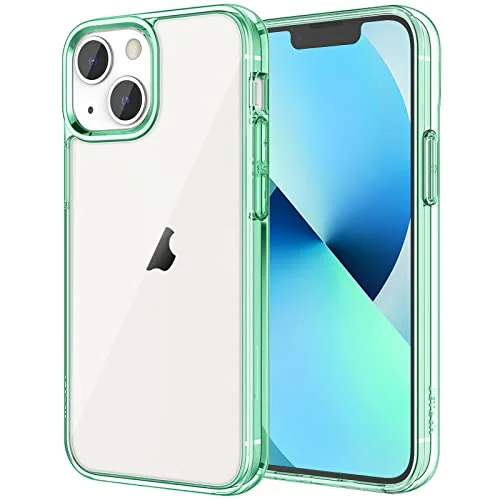 JETech Skal för iPhone 13 6,1 Tum, Stötsäkert Bumper Case, Repfri Klar Tillbaka (Midnattsgrön) 6130946366763
