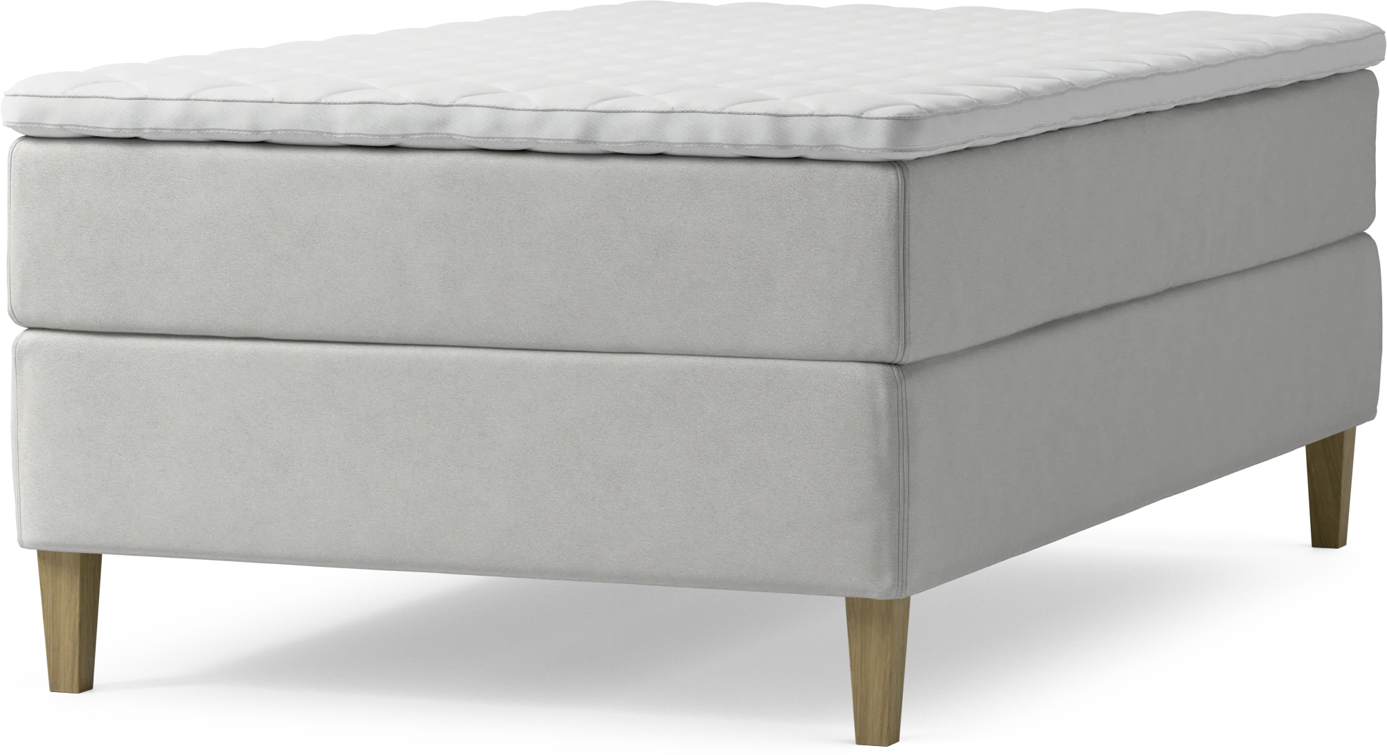 Delux Dream Kontinentalsäng, enkelsäng 120 cm med bäddmadrass och sängben 18TWI