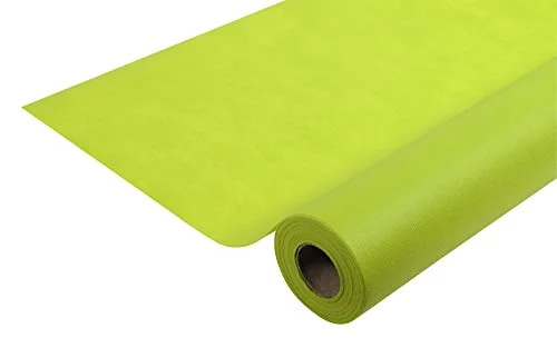 Pronappe bordsduk R780631I 5 pack engångsdukar av Spunbond fleece längd 6 m bredd 1,20 (per rulle) färg kiwiggrön rivbeständigt, vattenavvisande och avtorkbart material 3281519806315