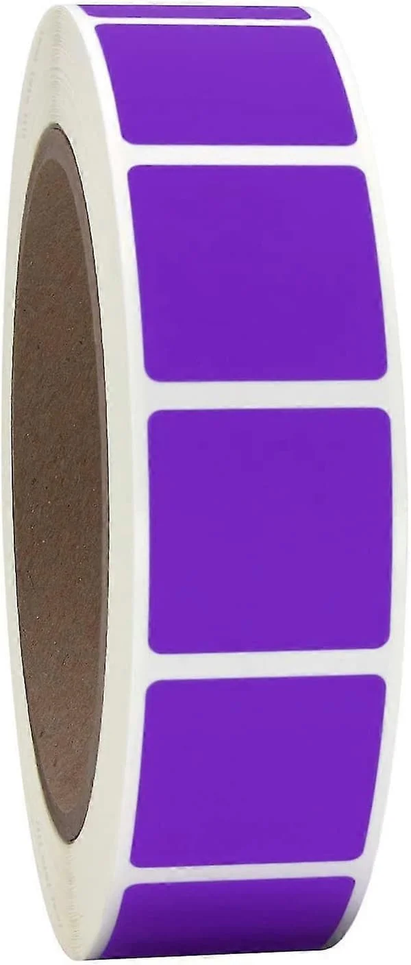 1″ Square Color-Coding Labels on Roll, 2000 Stickers Per Roll, 1 Inch X 1 Inch Bright Purple Bright Purple 1 * Square QU36-1541-2 1″ Square Color-Coding Labels on Roll, 2000 Stickers Per Roll, 1 Inch X 1 Inch Bright Purple Bright Purple 1 * Square QU36-1541-2