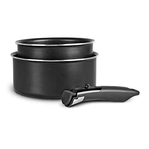 SITRAM 713285, set med 2 stekpannor Ø16 och 20 cm non stick aluminium avtagbart handtag alla induktionshällar 3108837132851