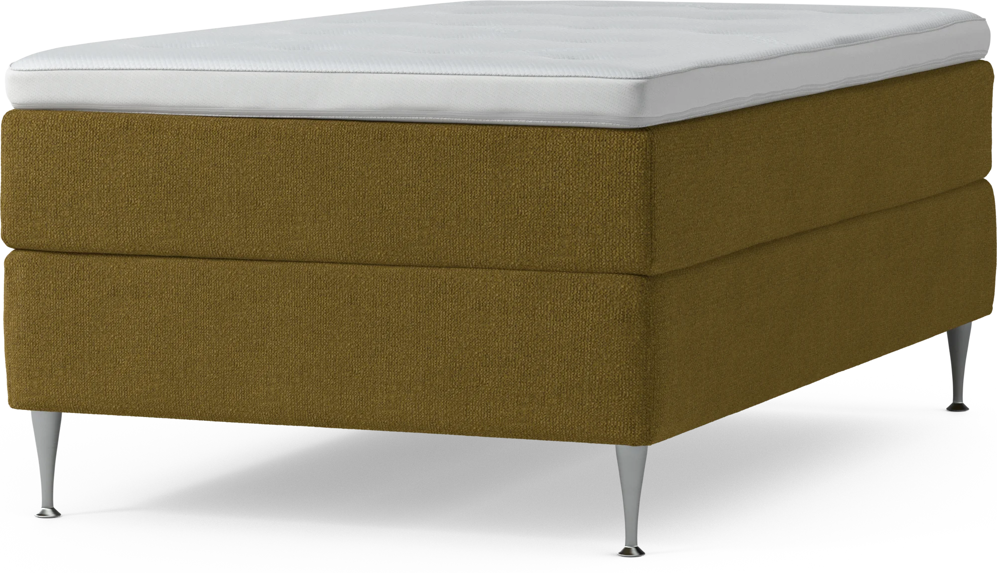 Delux Dream Kontinentalsäng, enkelsäng 120 cm med bäddmadrass och sängben qyEMS
