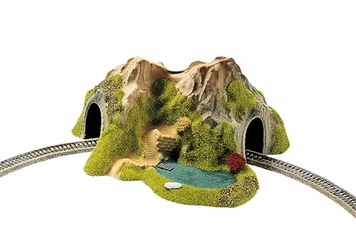 NOCH® hörntunnel, en enkelspårad modellbana 25 x cm för spårvidd N ett perfekt komplement till ditt modelljärnväg. 4007246346608