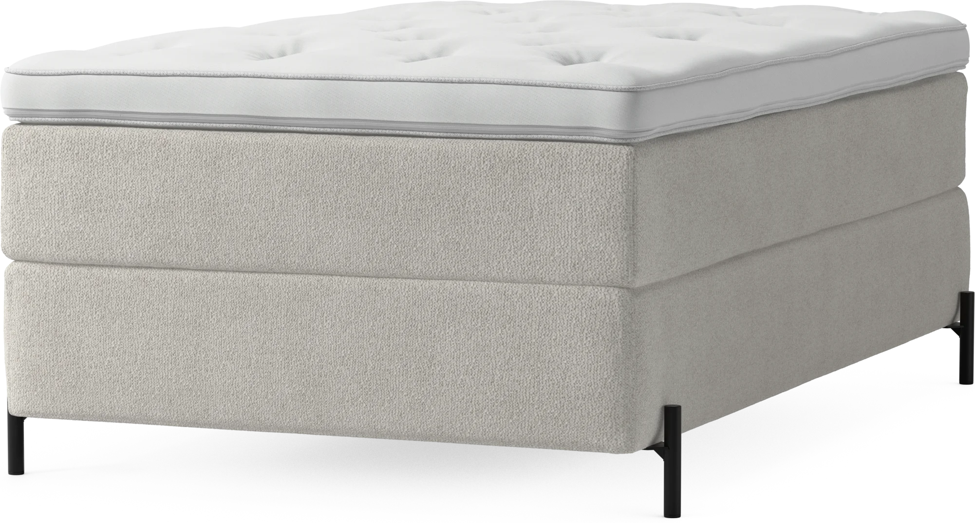 Delux Dream Kontinentalsäng, enkelsäng 120 cm med bäddmadrass och sängben Zcxfd