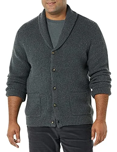 Amazon Essentials Herr långärmad mjuk beröring sjal krage kofta, kol ljung, XX Large 195111586854