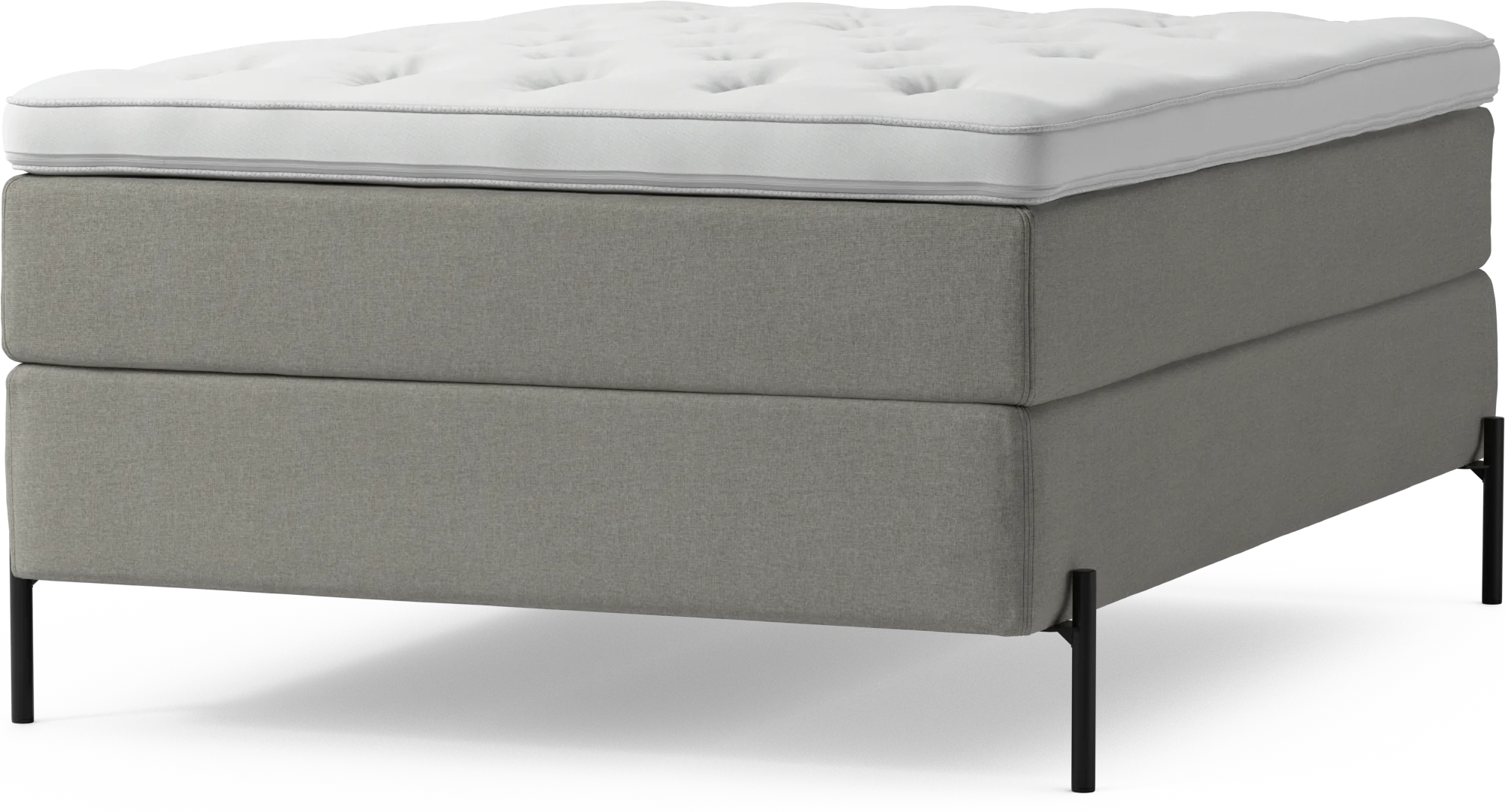 Delux Dream Kontinentalsäng, enkelsäng 140 cm med bäddmadrass och sängben ObrvU
