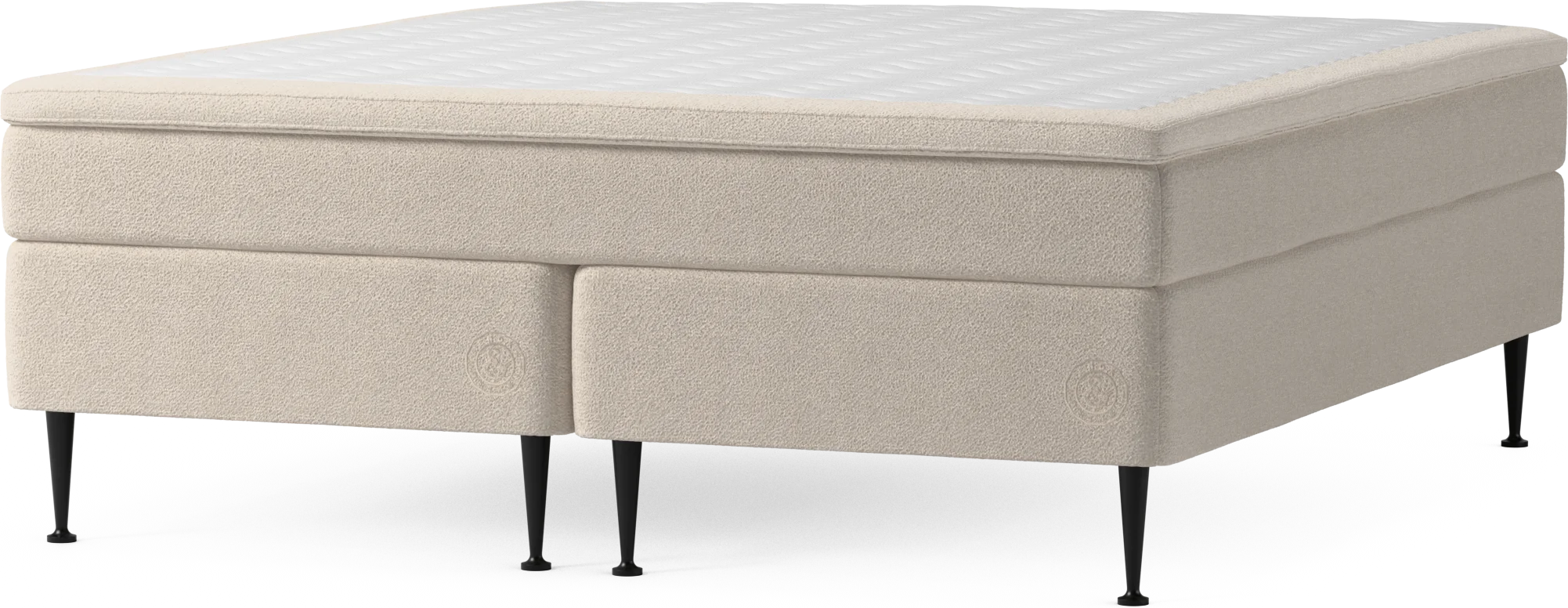 Asperö Comfort Kontinentalsäng, dubbelsäng med bäddmadrass Comfort och sängben 9bAcs