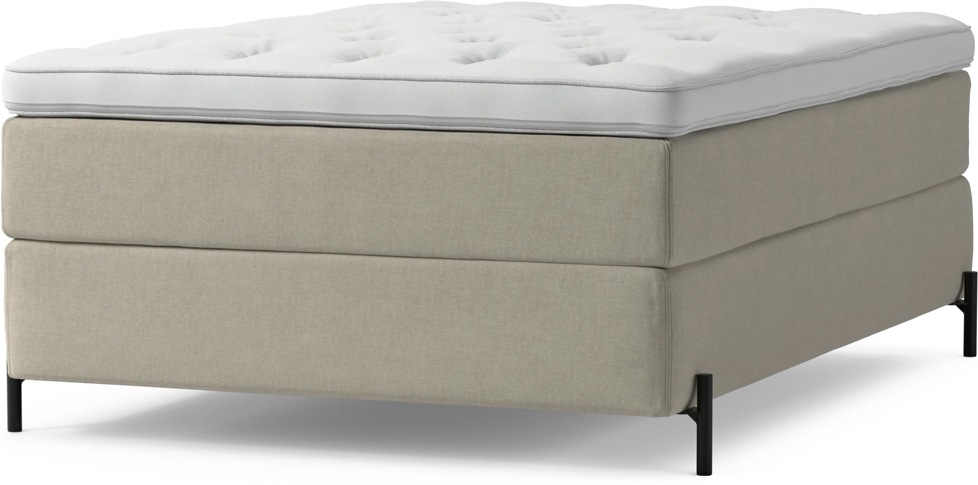 Delux Dream Kontinentalsäng, enkelsäng 140 cm med bäddmadrass och sängben hlVrI