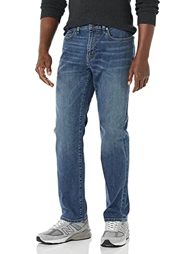 Amazon Essentials mäns Straight Fit High Stretch Jean, Medium Tvätt, 29 B x 28 L 195111632148
