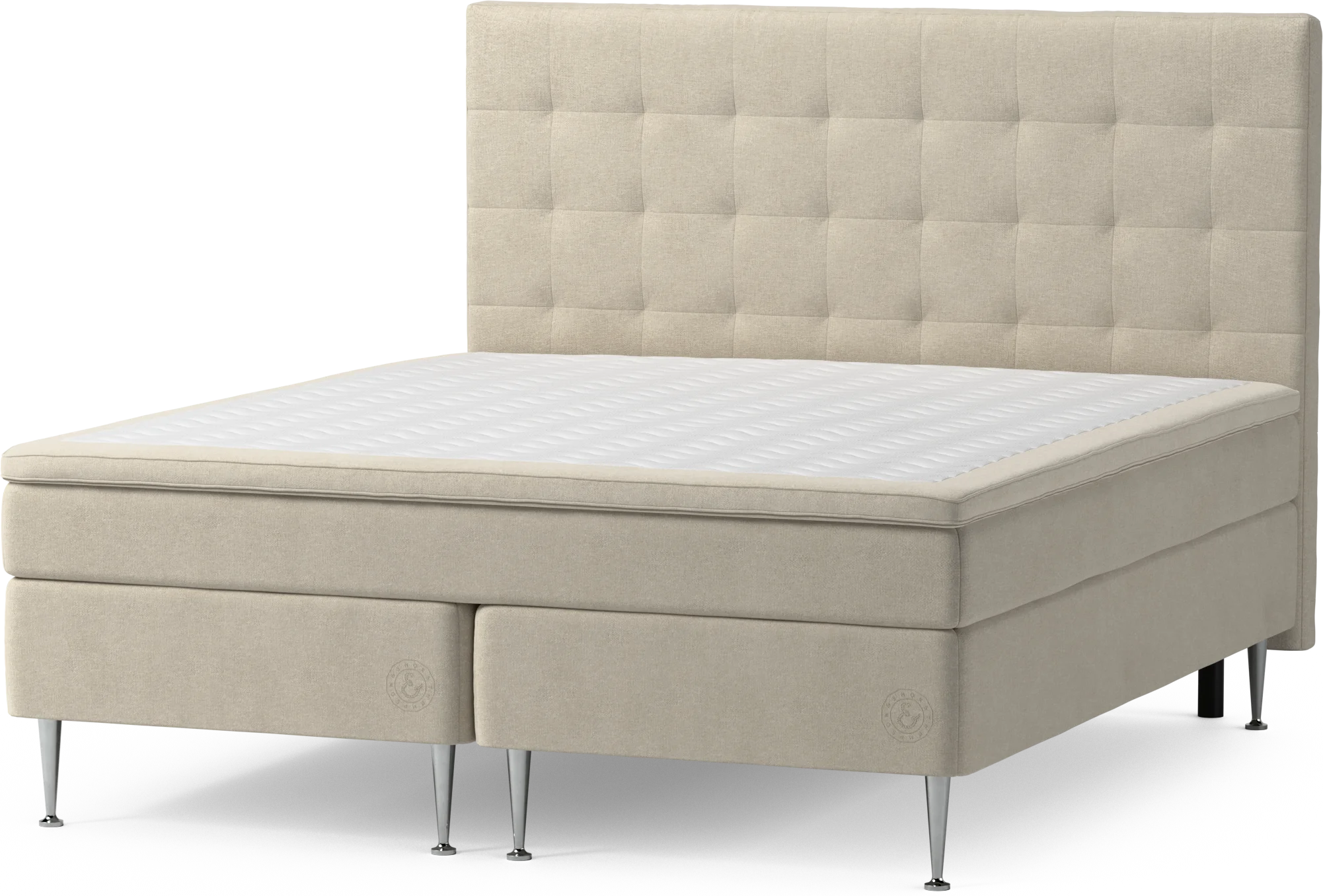 Asperö Comfort Kontinentalsäng, dubbelsäng med bäddmadrass Comfort och sängben fXLZ3