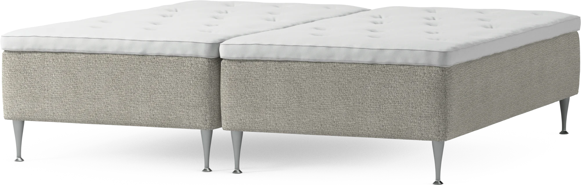 Delux Dream Ramsäng, dubbelsäng med bäddmadrass och sängben H280d