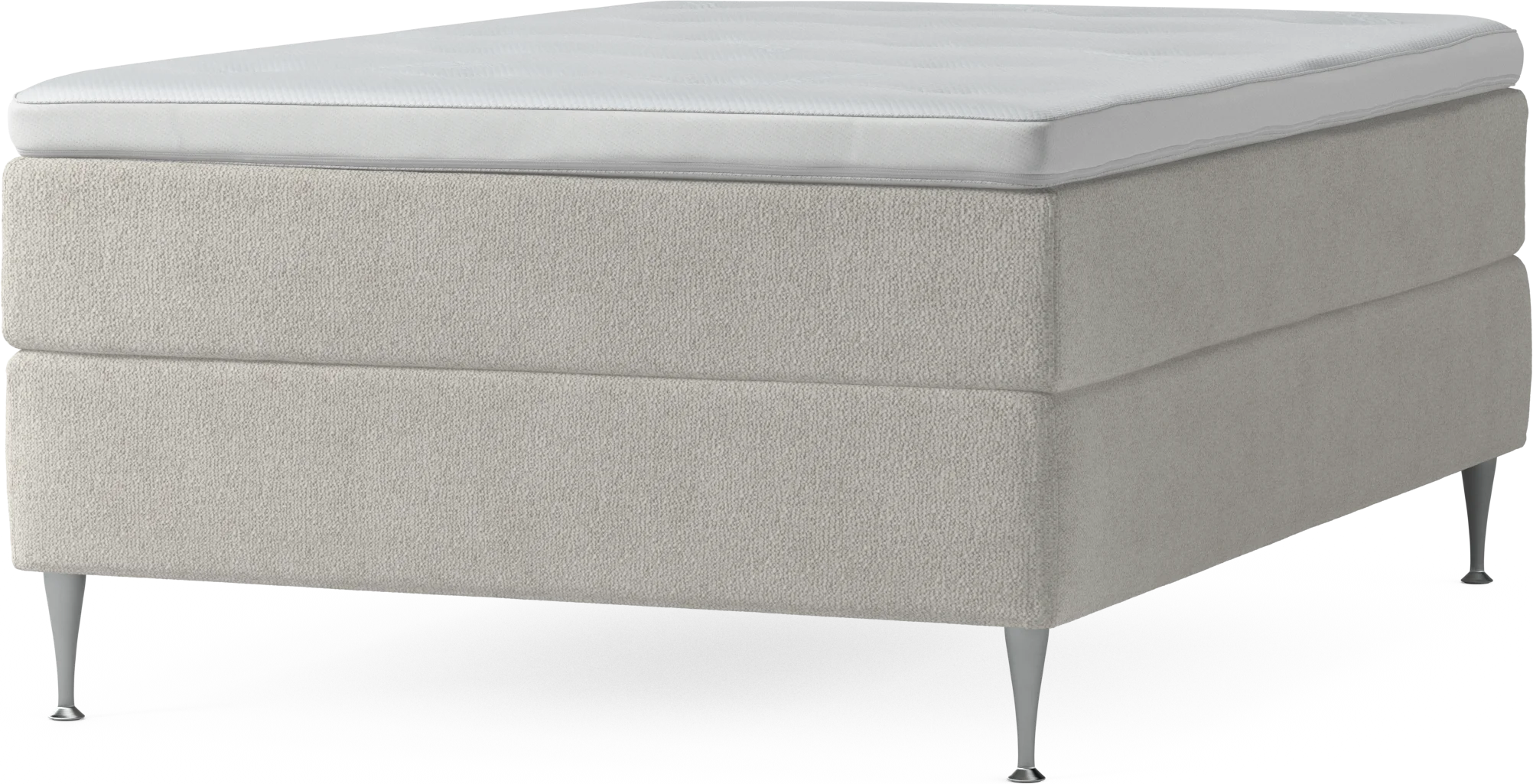 Delux Dream Kontinentalsäng, enkelsäng 140 cm med bäddmadrass och sängben 61Ik1