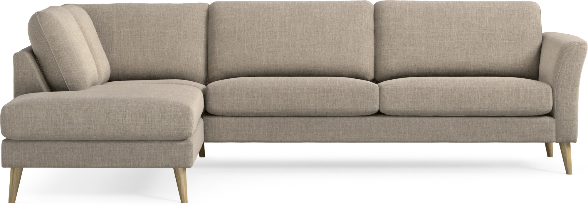 Bridge 3-sits soffa med divan vänster ORB4k