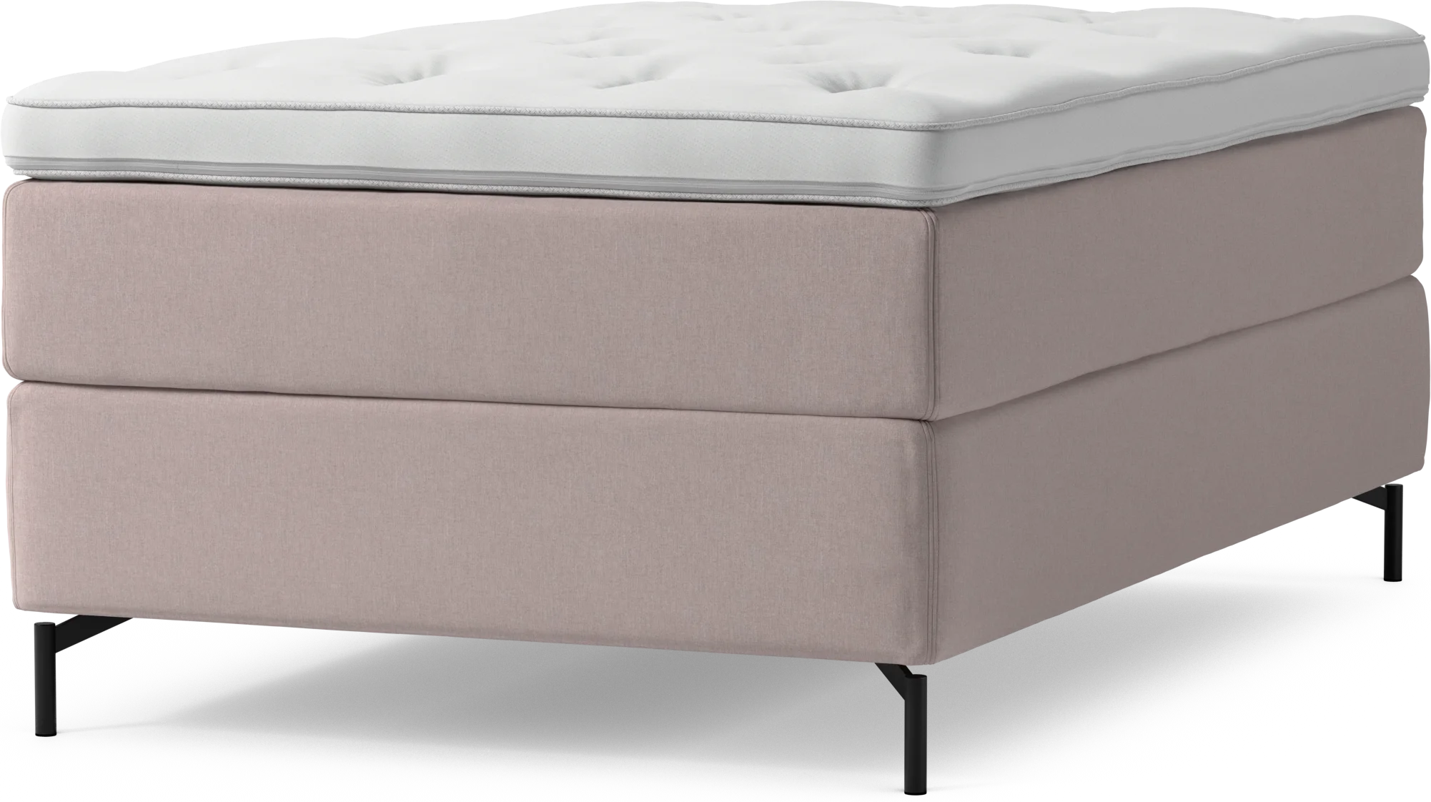 Delux Dream Kontinentalsäng, enkelsäng 120 cm med bäddmadrass och sängben IWzxA