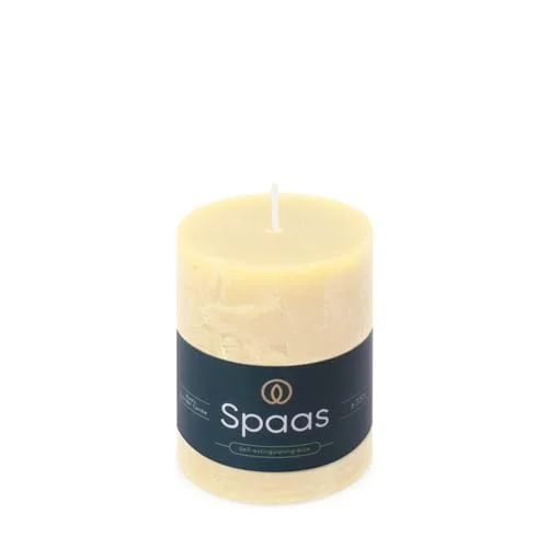 Spaas rustikt blockljus 70/95 mm 35 timmar elfenbensfärg 5411708189570