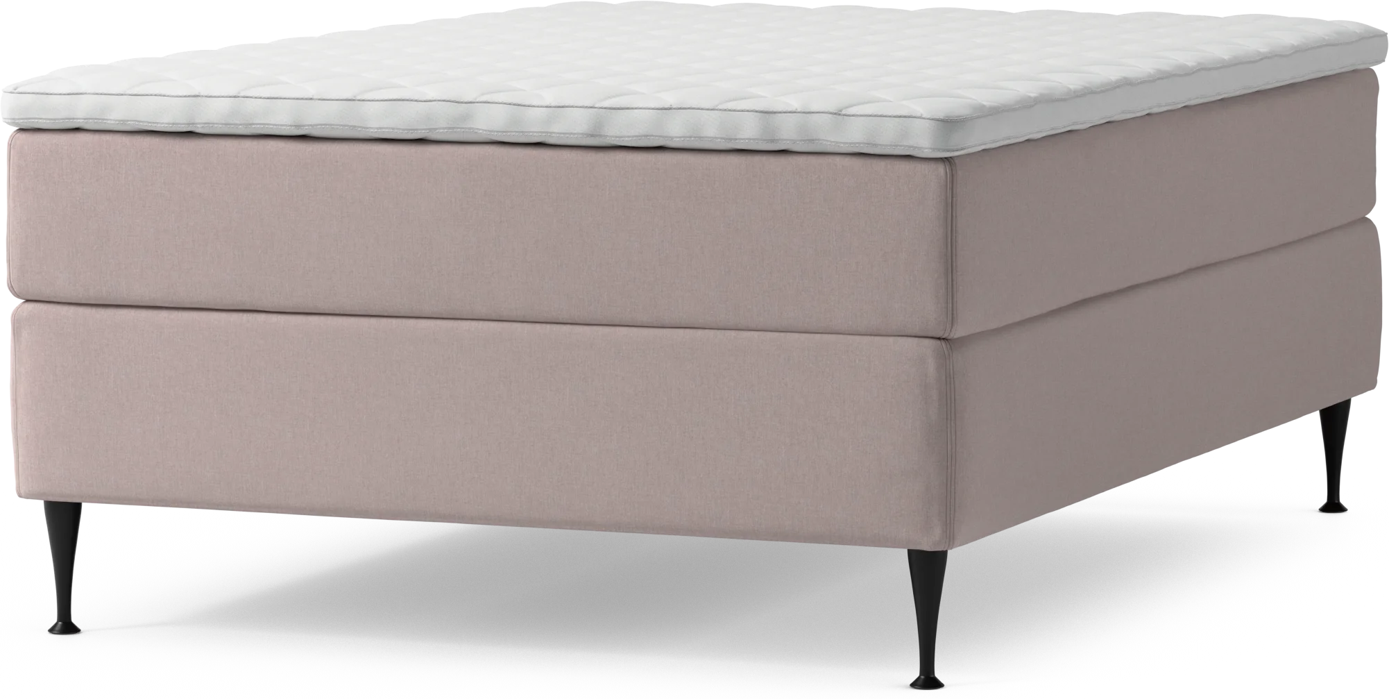 Delux Dream Kontinentalsäng, enkelsäng 140 cm med bäddmadrass och sängben rNQQm