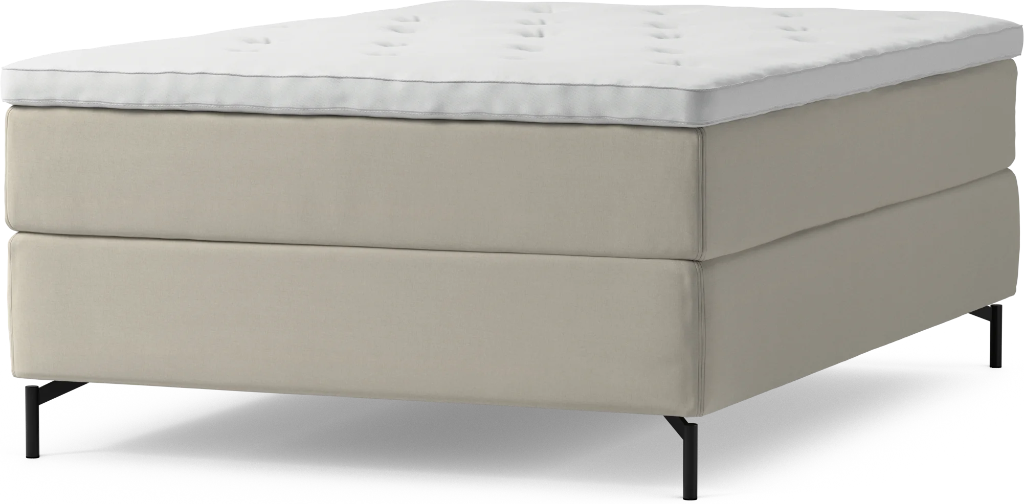 Delux Dream Kontinentalsäng, enkelsäng 140 cm med bäddmadrass och sängben syJCO