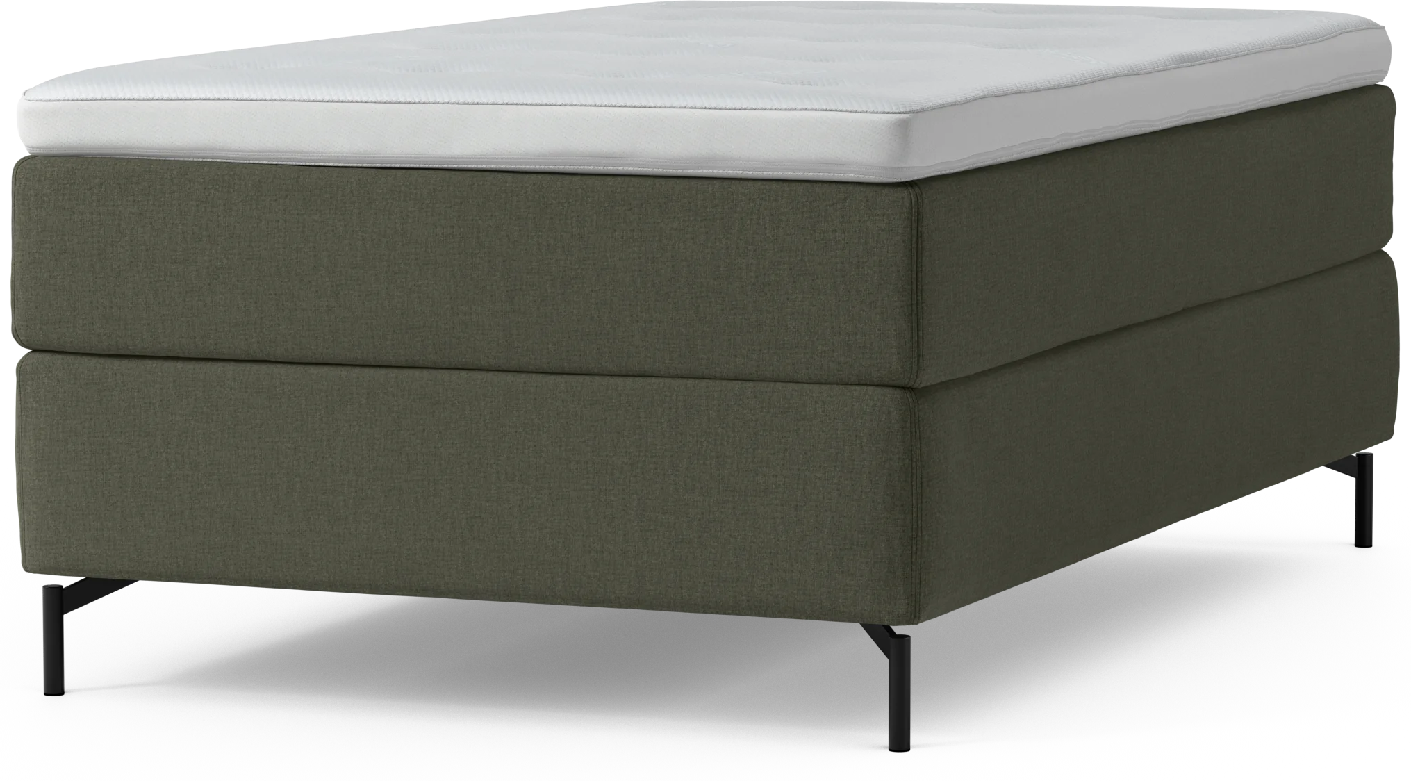 Delux Dream Kontinentalsäng, enkelsäng 120 cm med bäddmadrass och sängben WkvdZ