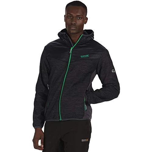 Regatta Harra Hybrid fleece svart/tätningsgrå 5020436769550