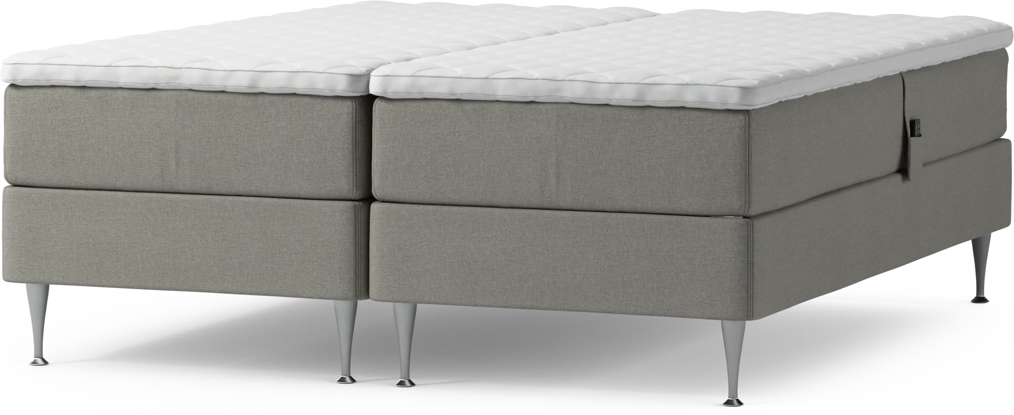 Delux Dream Ställbar säng, dubbelsäng med bäddmadrass och sängben qo35V