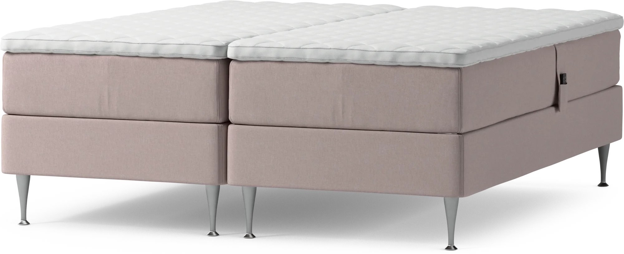 Delux Dream Ställbar säng, dubbelsäng med bäddmadrass och sängben wgd64