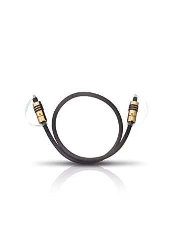 OEHLBACH Hyper Profi Opto 1000 Förstklassig optisk digital kabel med Toslinkkontakter Metallkontakt, hög överföringshastighet 10 m svart 4003635060872