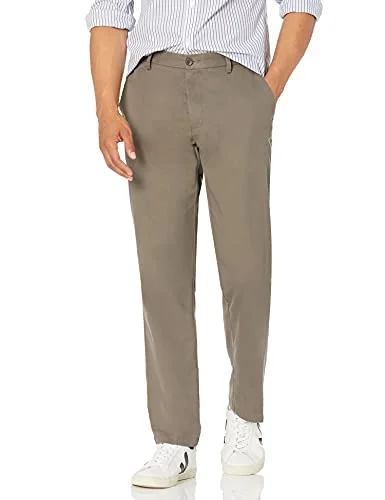 Amazon Essentials herr rak passform skrynkelfri platt framsida chinos byxa, brungrå, 40 B x 32 L 191770924822