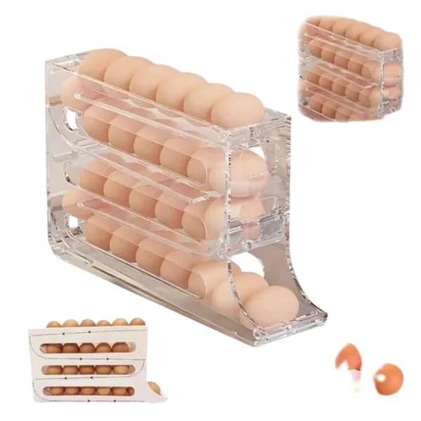1:a äggbehållare kompatibel med kylskåp, äggdispenser automatisk rullande äggbricka kompatibel med förvaring av 30 ägg Transparent Transparent 250912hyfddp2294 1:a äggbehållare kompatibel med kylskåp, äggdispenser automatisk rullande äggbricka kompatibel med förvaring av 30 ägg Transparent Transparent 250912hyfddp2294