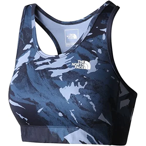 THE NORTH FACE Tryckt midline sport bh shady blue snowcap berg tryck M 196247230000