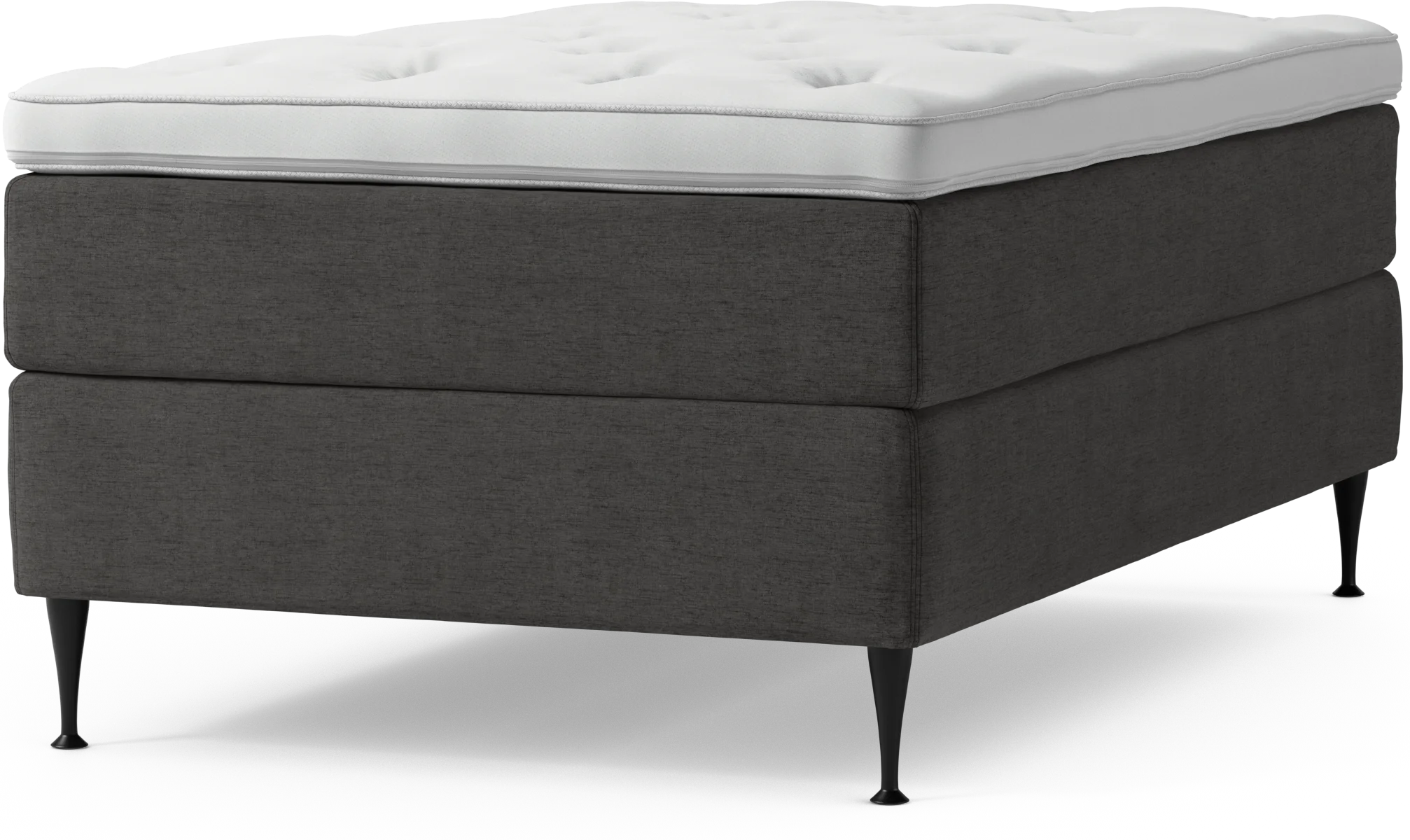 Delux Dream Kontinentalsäng, enkelsäng 120 cm med bäddmadrass och sängben U7I9P