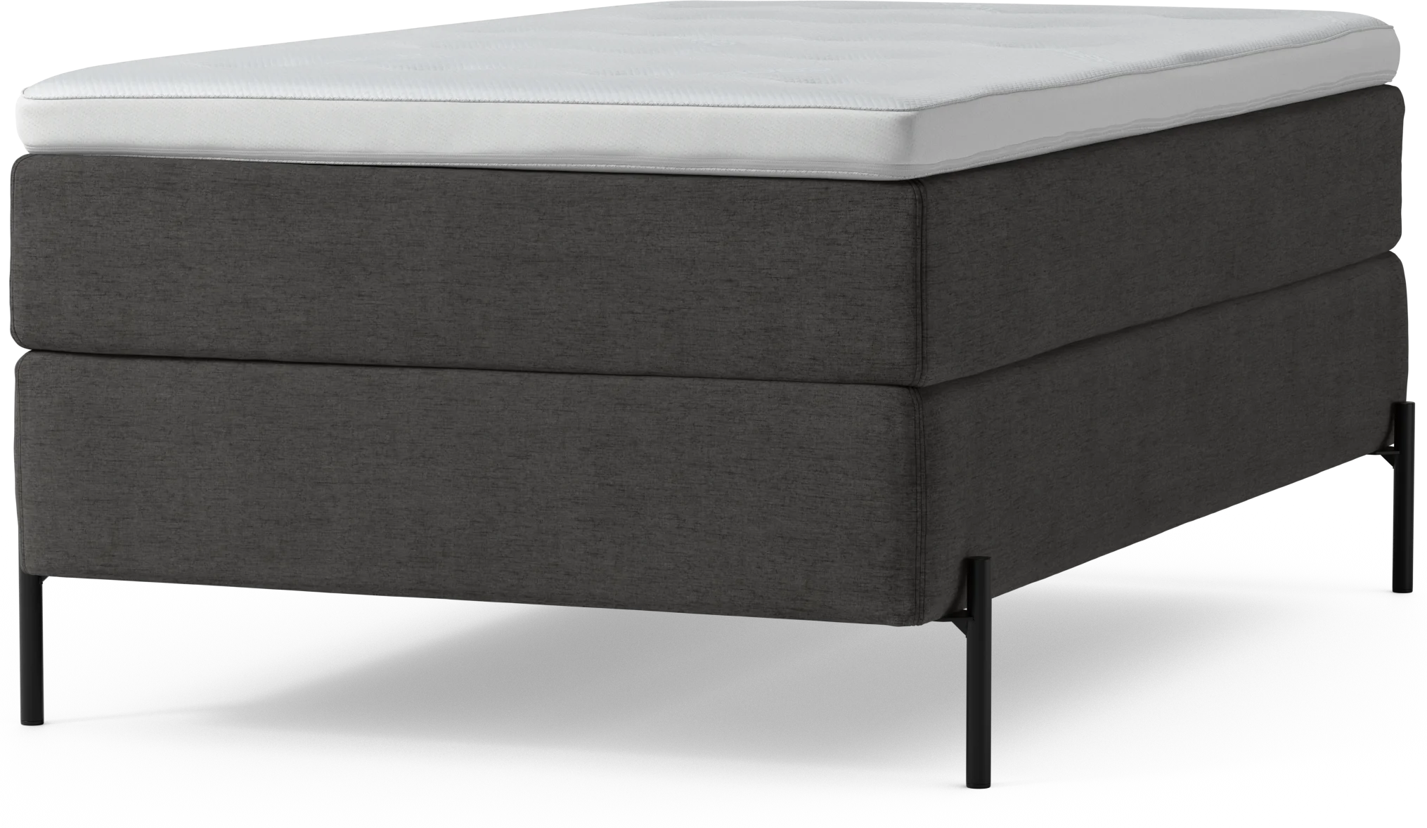 Delux Dream Kontinentalsäng, enkelsäng 120 cm med bäddmadrass och sängben WskTt