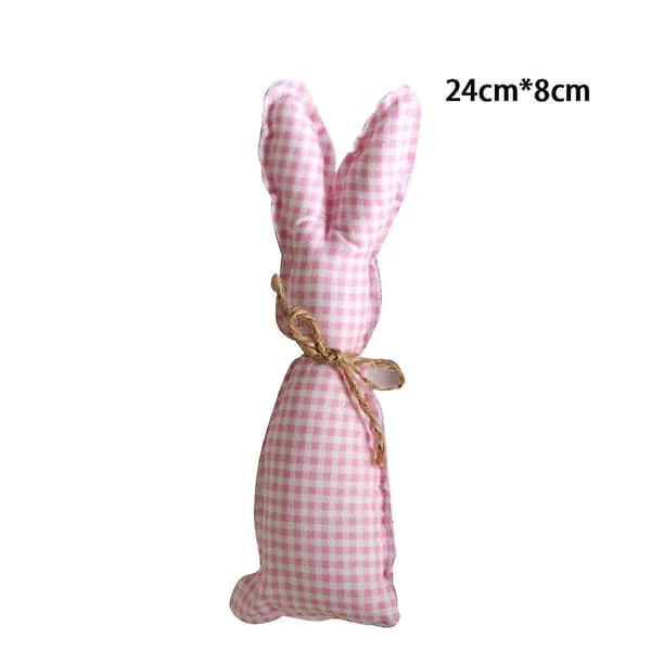 1 set tyg påskkaniner morötter färgglada bomullsägg för glad påskfest hängande dekorationer barn påsk diy gåvor leverans pink M CJ09980CC