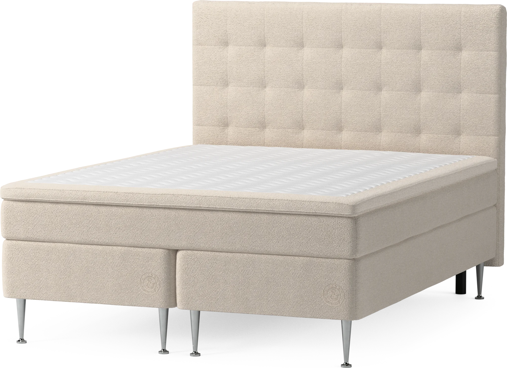 Asperö Comfort Kontinentalsäng, dubbelsäng med bäddmadrass Comfort och sängben SAK1m