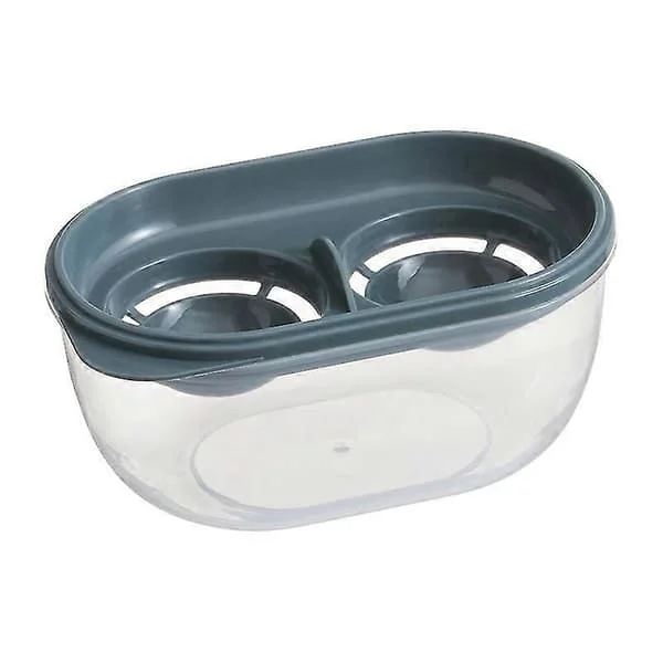 1 st äggviteseparator, ägguleseparator med dubbel äggbricka, äggulefilterseparator, äggutdragare, köksredskap med handtag för köket (blå) 2 260723zjtfgcj1249