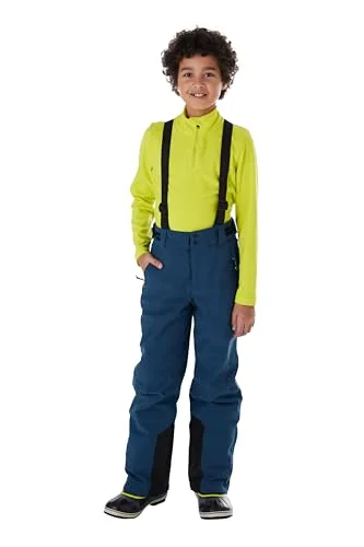 killtec pojkfunktionella byxor/skidbyxor med dragkedja KSW 79 BYS SKI PNTS, mörkt ocean, 128, 37310-000 4066224351089
