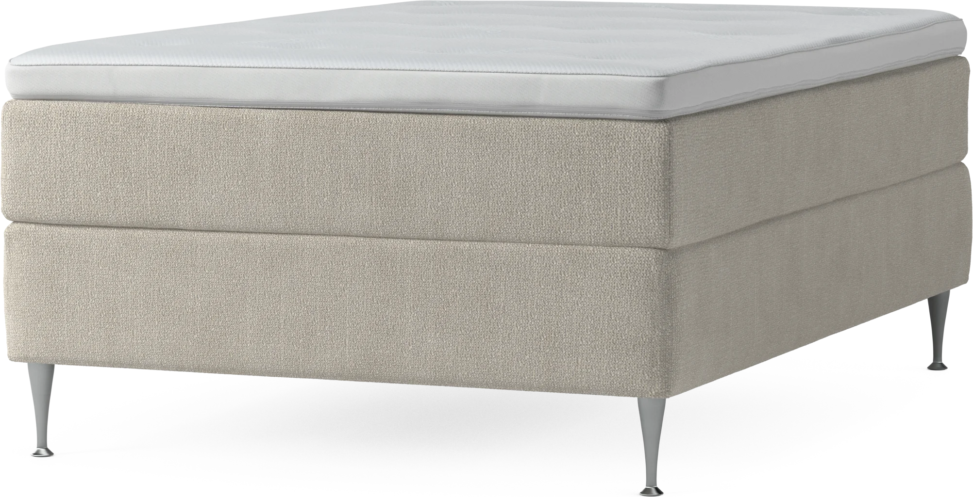 Delux Dream Kontinentalsäng, enkelsäng 140 cm med bäddmadrass och sängben MHWYC