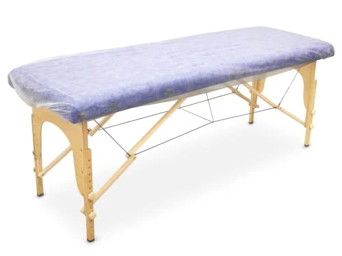 QUIRUMED Bårlakan för engångsbruk, Låda med 100 enheter, 35 gram, Justerbar, Vit Färg, Massagesängöverdrag, Polypropen, Mjukt material, Allergivänligt 8435270771909